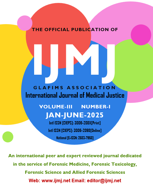 					View Vol. 3 No. 1 (2025): International Journal of Medical Justice
				
